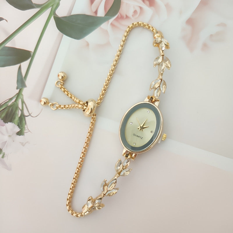 Reloj de mujer Wheat Diamond con ajuste libre y extraíble para mujer