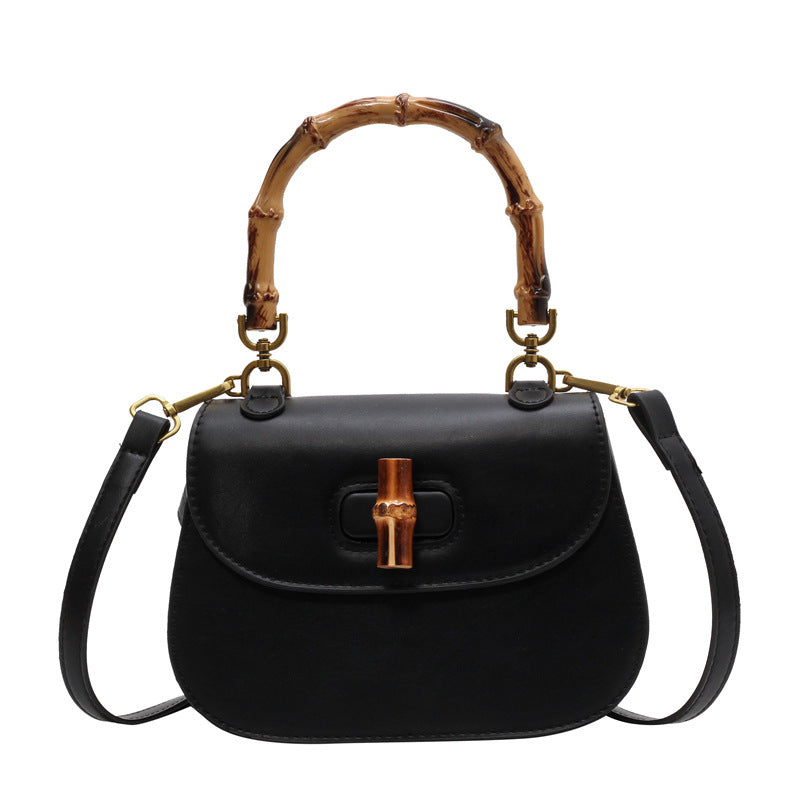 Sac à bandoulière portable en bambou pour femme