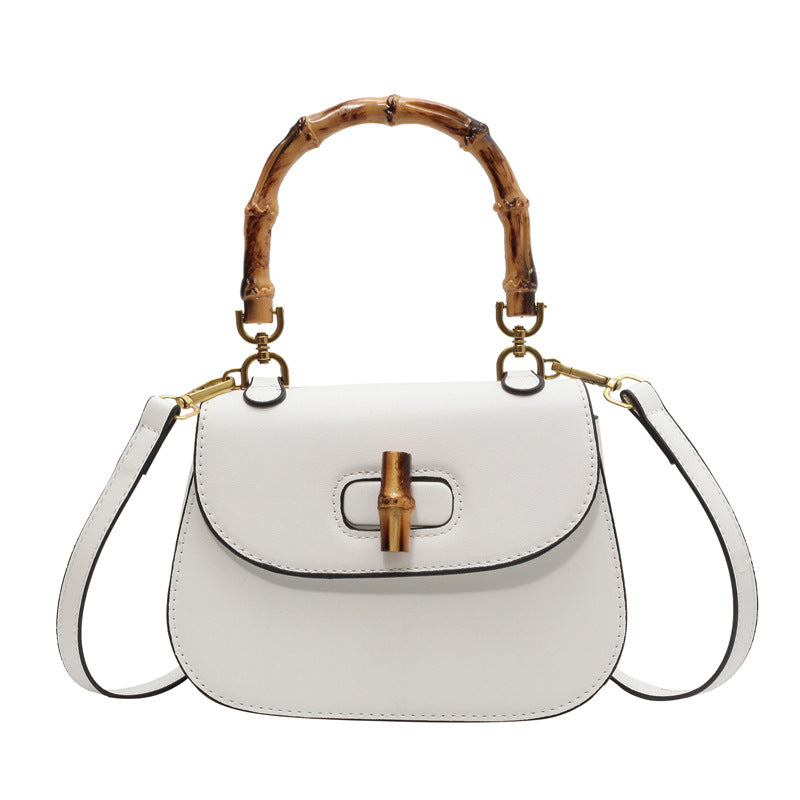 Sac à bandoulière portable en bambou pour femme