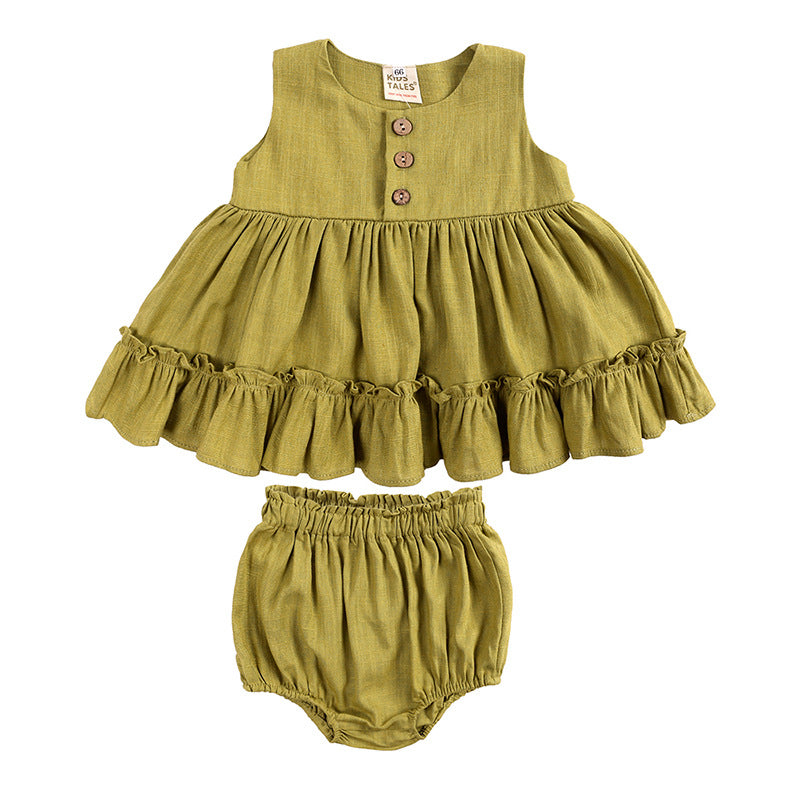 Baby Girls' Sleeveless Skirt 0-1 Yrs