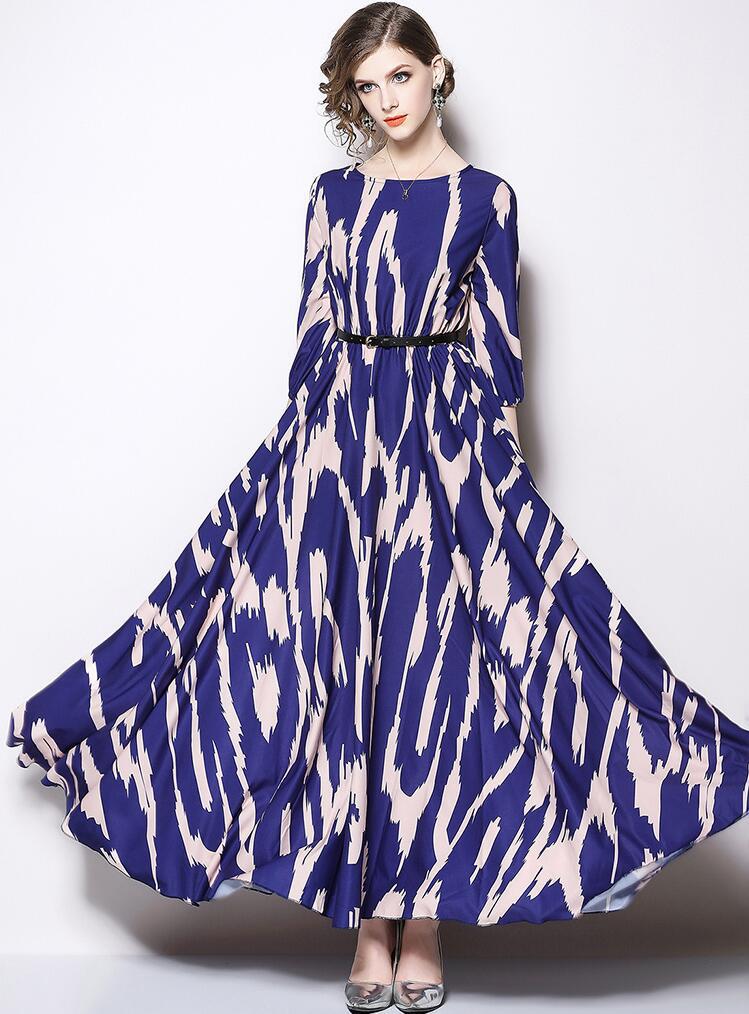 Chiffon Extra Long Dress