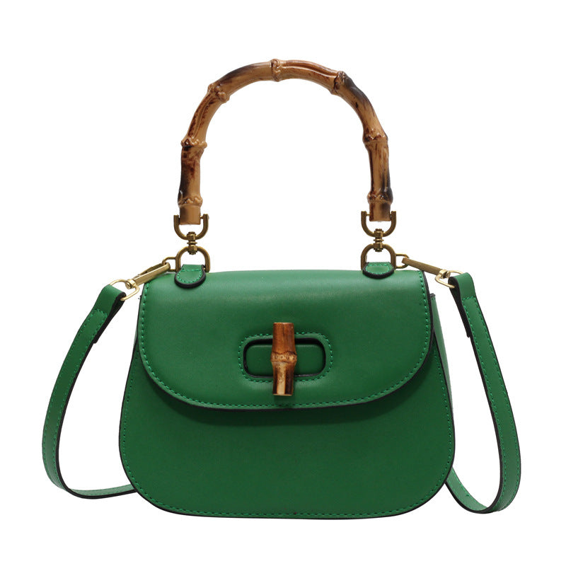 Sac à bandoulière portable en bambou pour femme