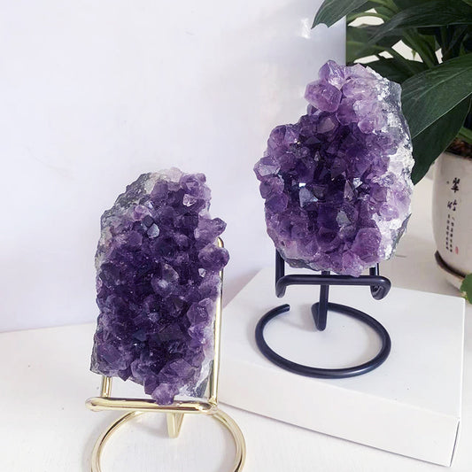 Natural Crystal Amethyst Block Ornaments