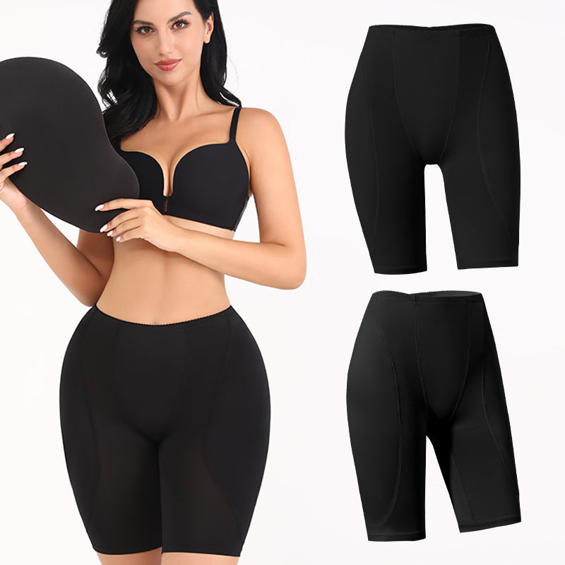 Women's High Waist Belly Contracting And Close-fitting Bodybuilding Girdle Body Shaping Safety Pants