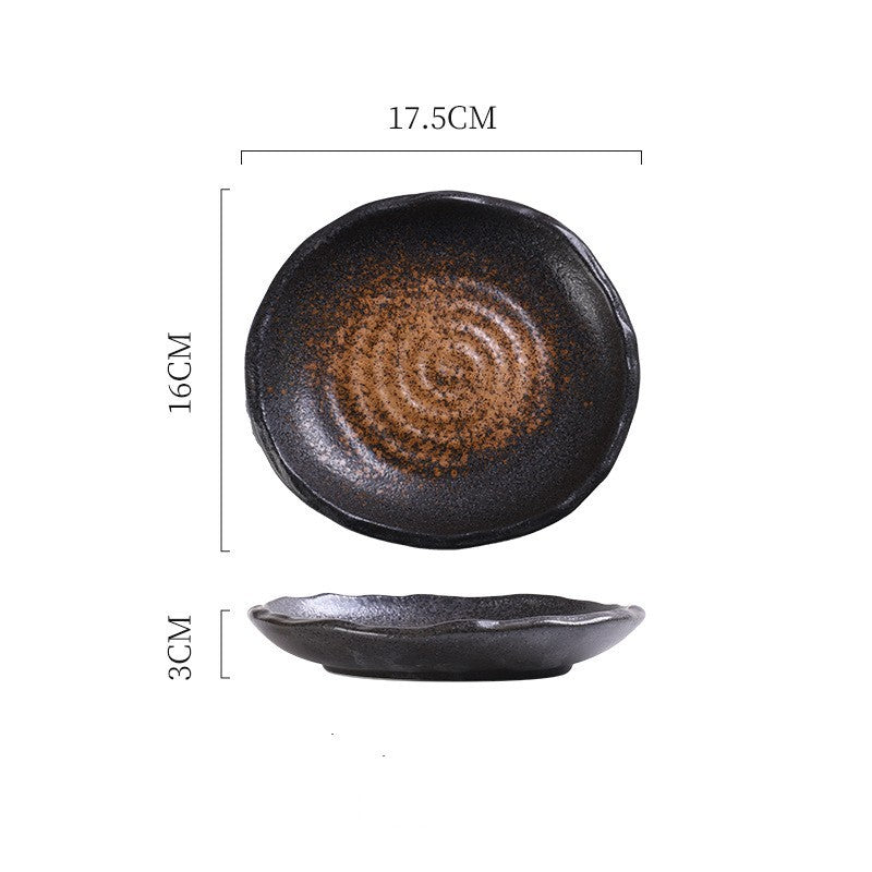 Ceramic Irregular Sushi Snack Plate Home Side Dish Plate Creative Restaurant Tableware