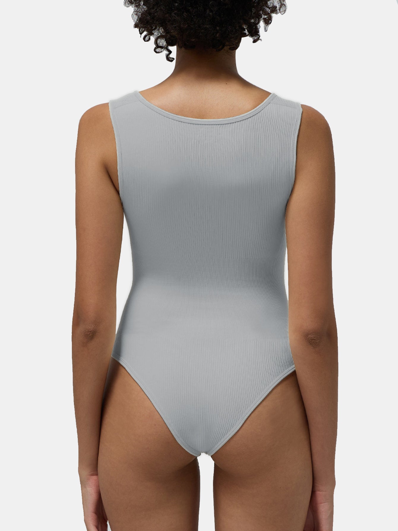 Ensemble une pièce pour femme, body de yoga moulant sans manches à col carré, vêtements de sport pour femme