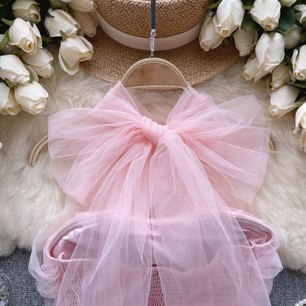 Haut tube slim en maille nouée au niveau du nombril pour femme