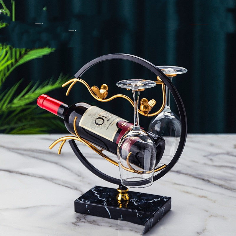 Estante para vinos, vitrina creativa para vinos, adorno para copas