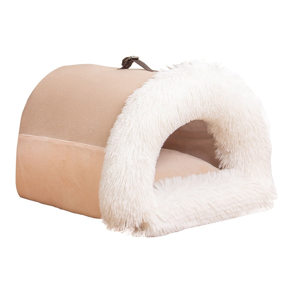 New Splice Portable Pet Nest Portable Warm Dog Nest Moisture-proof Long Fur Cat Nest Cross Border Pet Nest