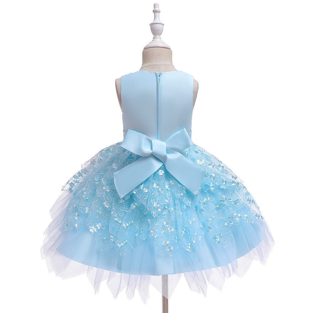 Clothing Baby Girls Middle And Small Children Kindergarten Dresses