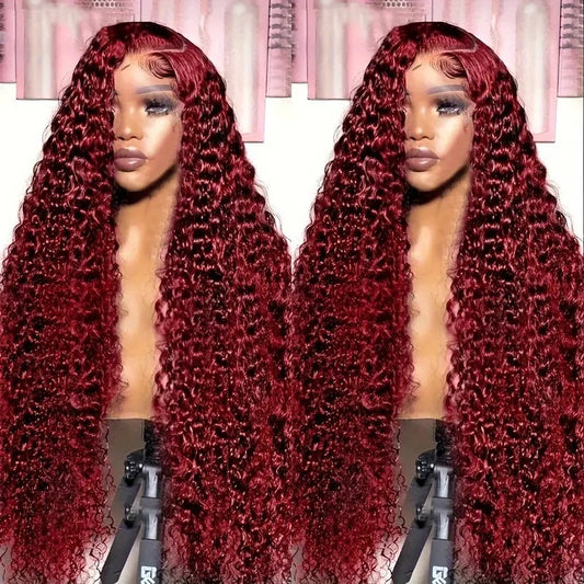 Fashionable Wine Red Curly Hair Wig