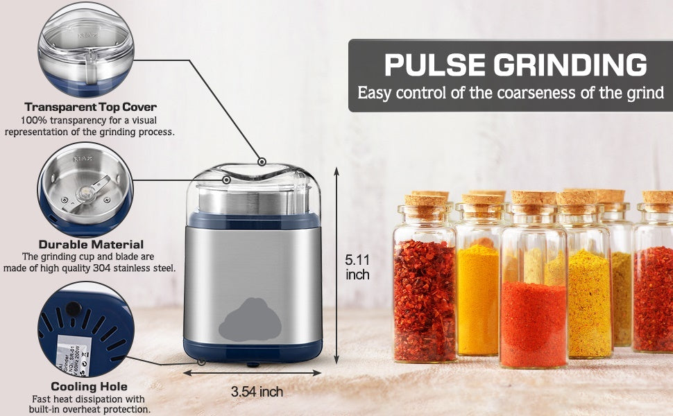 Electric Fast Grinding For Flower Buds,Dry Spices And Herbs