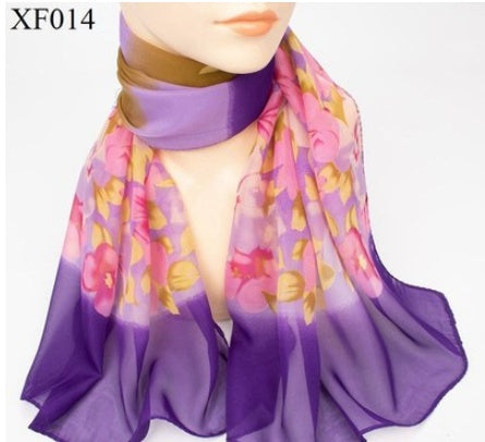 Print Chiffon Scarf Shawl