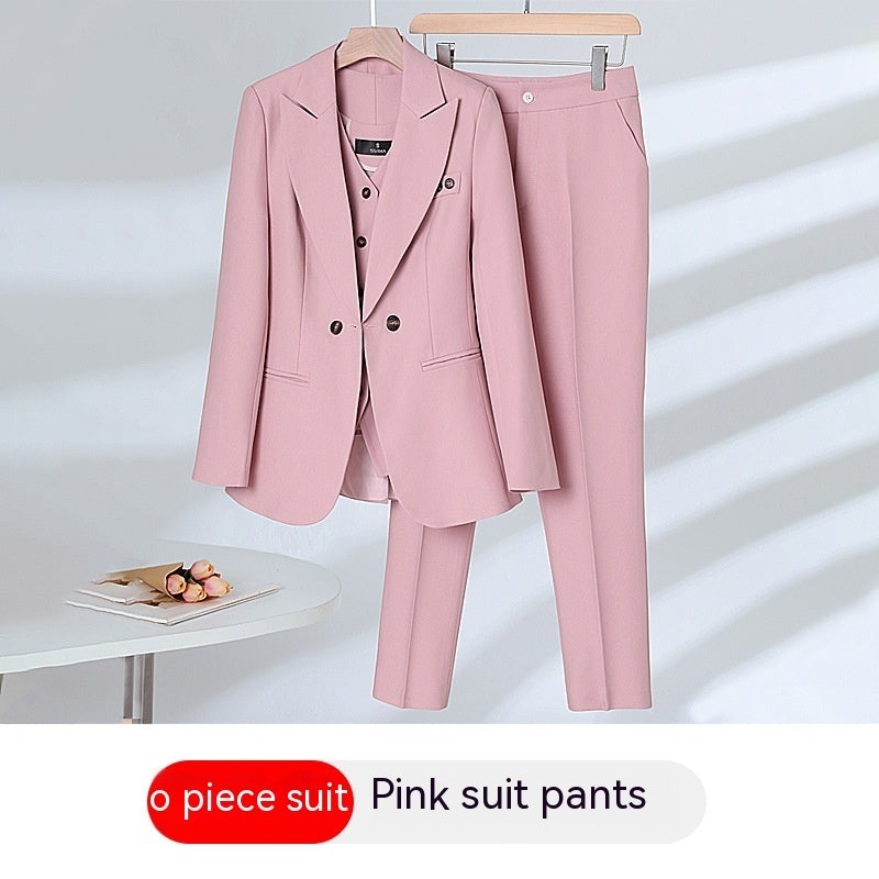 Elegant Outfit Suit Vest Three-piece Suit