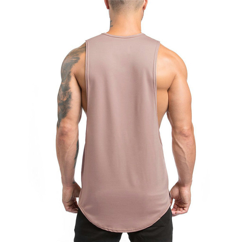 Fitness Pure Cotton Sleeveless Sports Vest Men