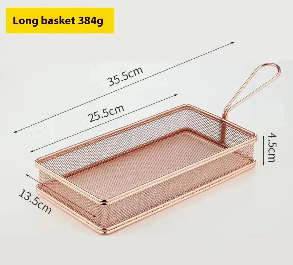 304 Stainless Steel Chips Basket Mini Frying Basket