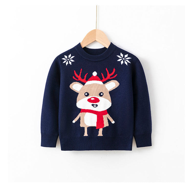 Viscose, Cotton Christmas Sweaters For Children