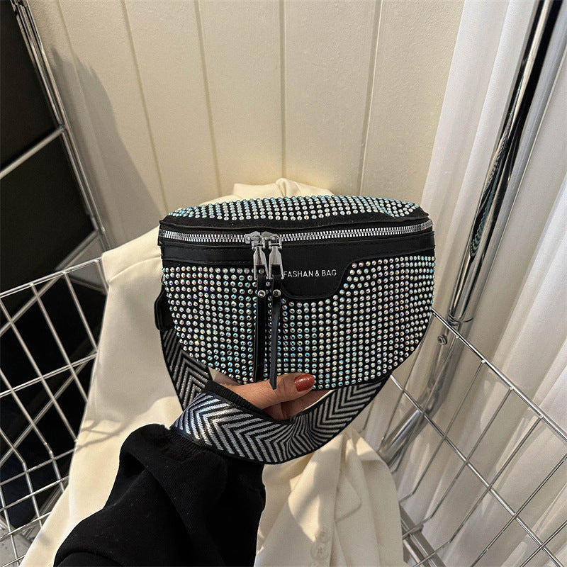 Sac à bandoulière simple, ceinture, décontracté, grande capacité, petit sac carré