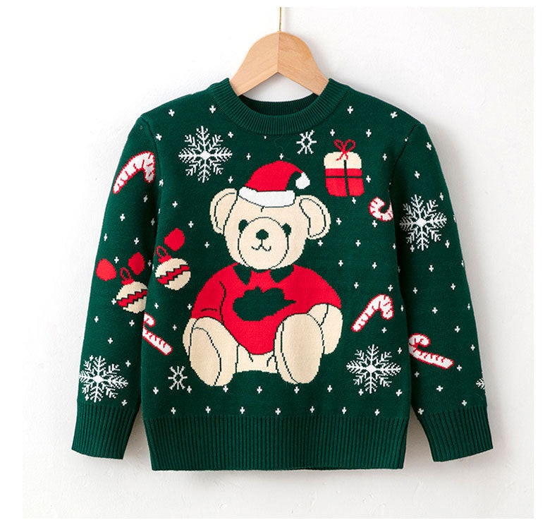 Viscose, Cotton Christmas Sweaters For Children