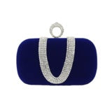 Diamond Evening Bag Velvet Clutch Bridal Dress Bag