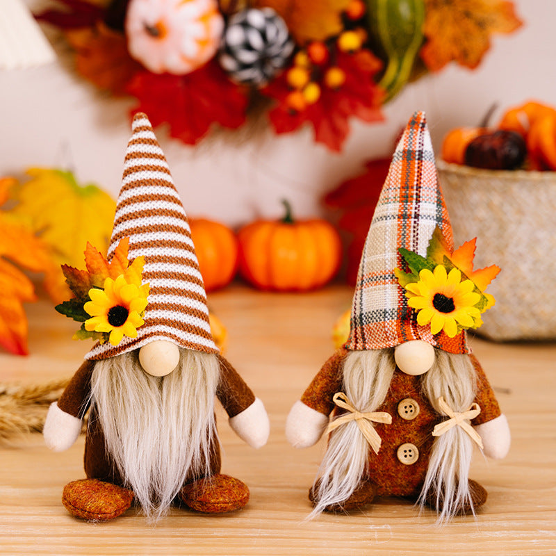 Thanksgiving Decorations Faceless Doll Floor Decoration Harvest Festival