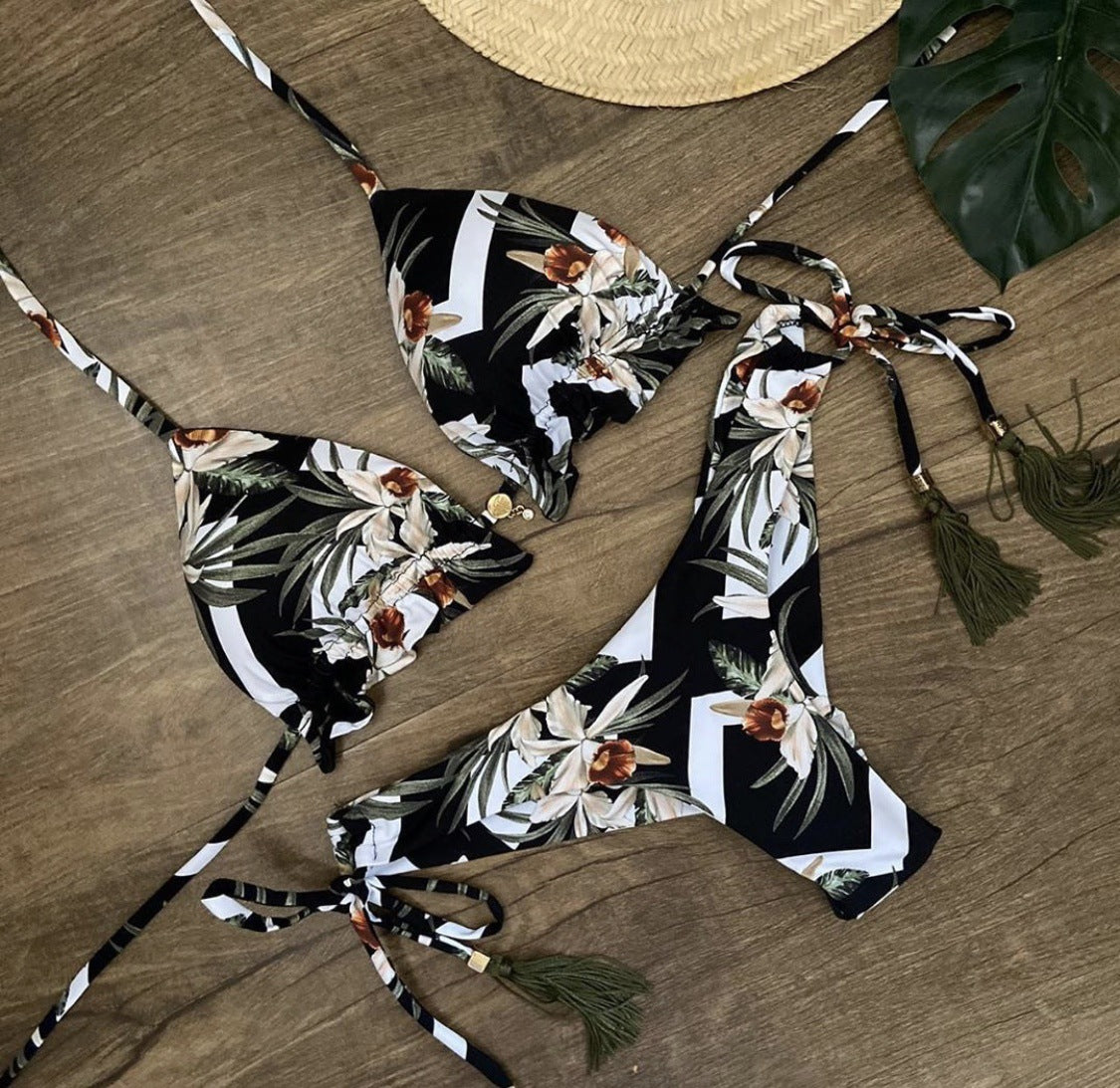 Women's Beach Split Printed Swimsuit