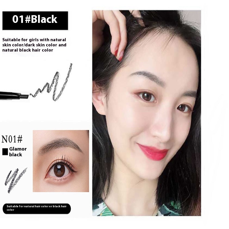 Double-headed Automatically Rotate Eyebrow Pencil Waterproof