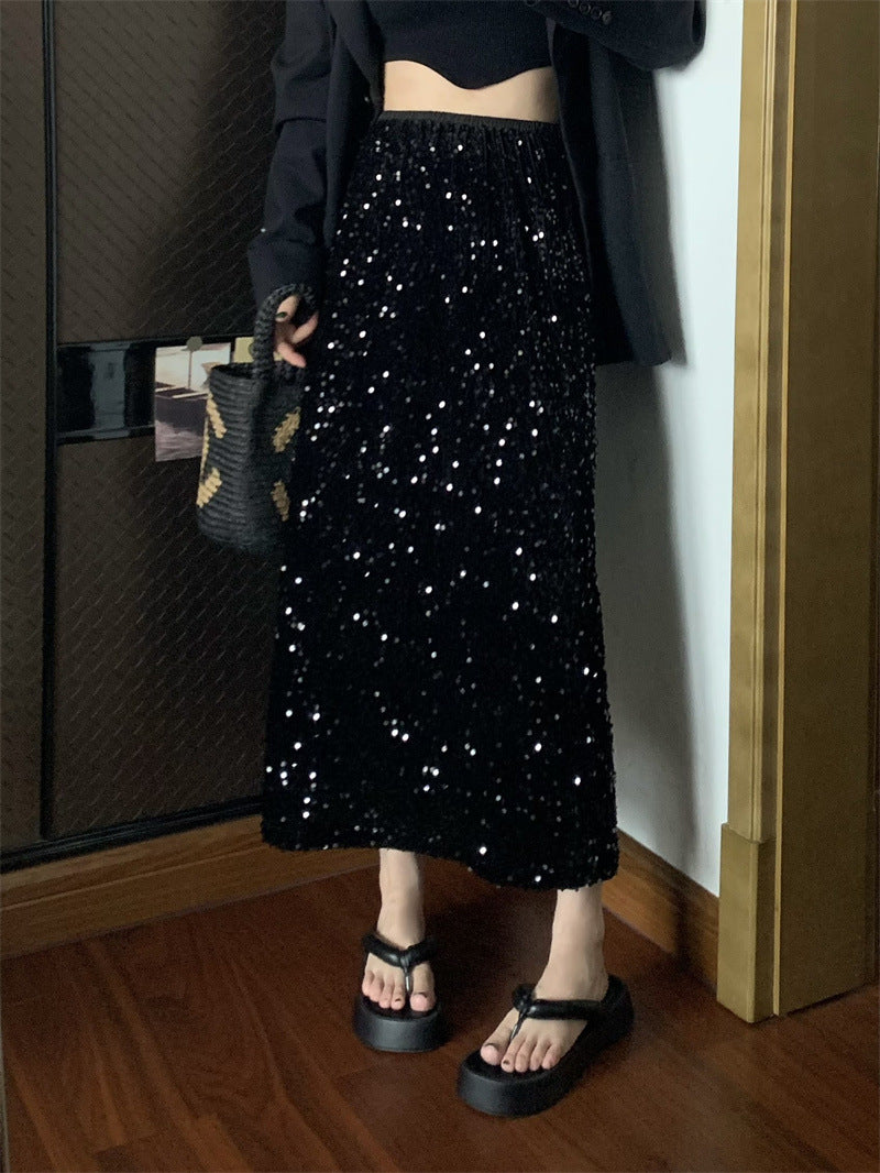 Women's Fashionable Sequins Skirt