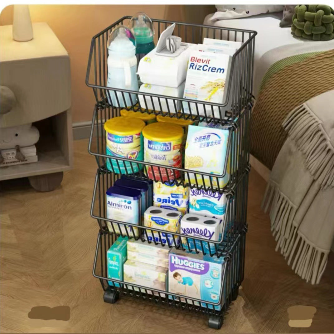 Kitchen Storage Rack Household Floor Multi-layer Storage Rack