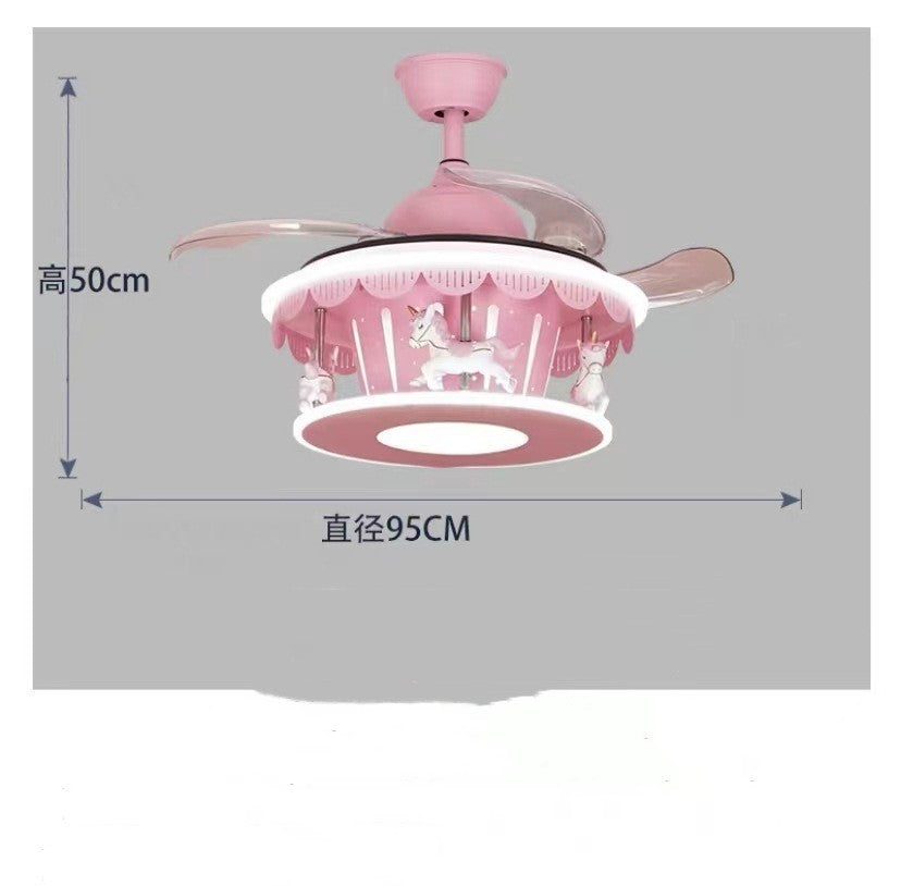 Children's Bedroom Light Rotating Girl's Room Overhead Light