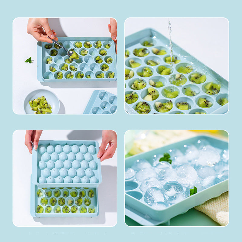 Ice Tray 3D Round Ice Molds Round Ball Ice Cube Makers Kitchen