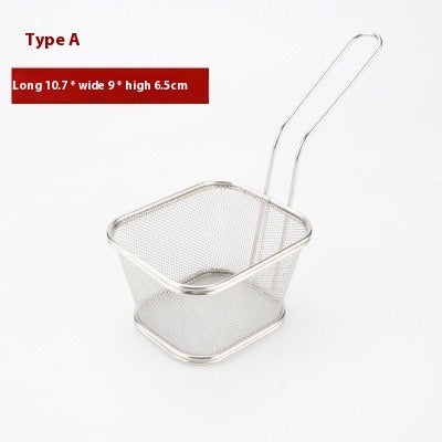 304 Stainless Steel Chips Basket Mini Frying Basket