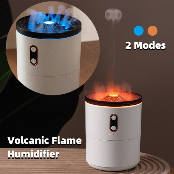 Difusor de aceites esenciales con Aroma de llama volcánica, humidificador de aire portátil con USB, lámpara de luz nocturna, humidificador con fragancia