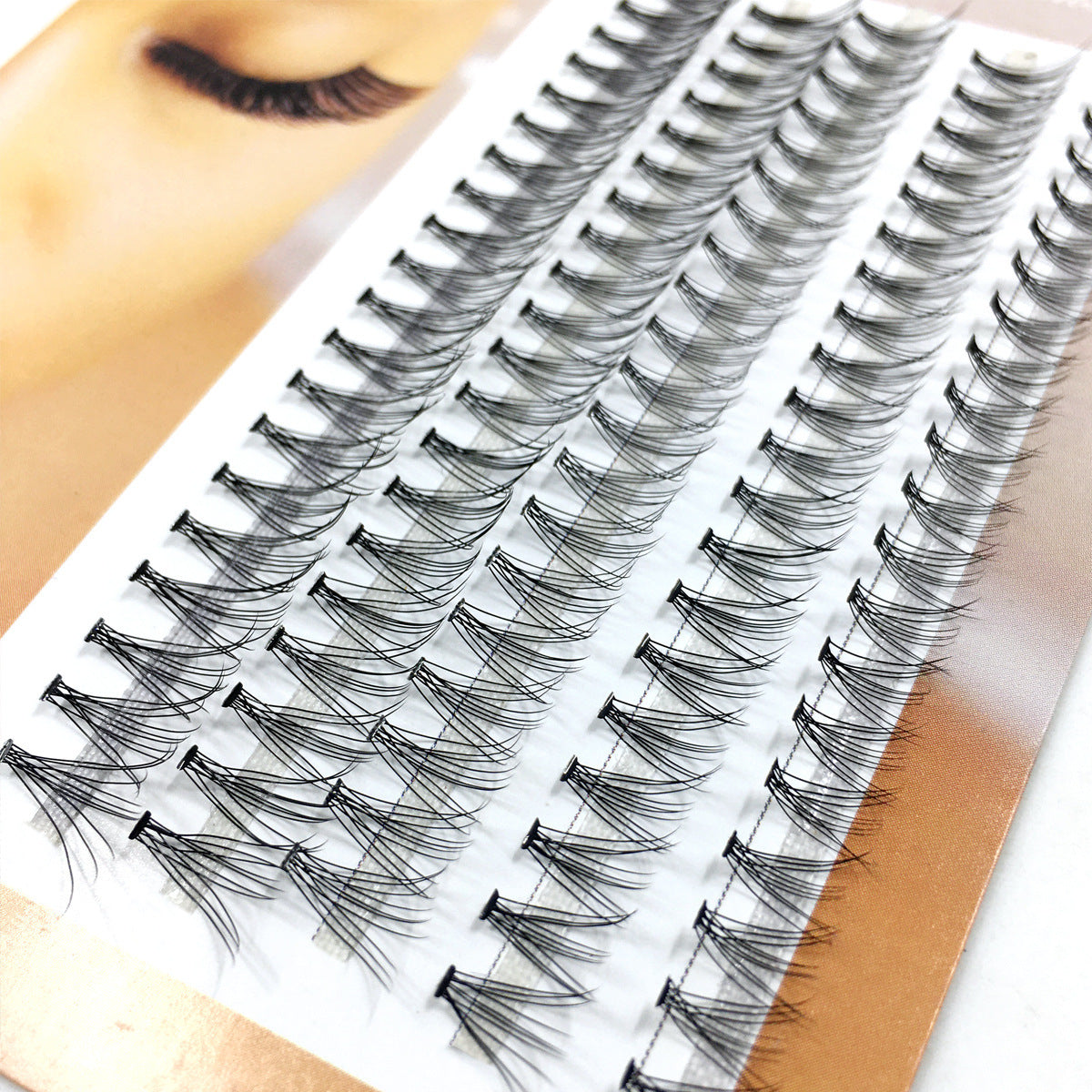 10p Natural Soft Grafting False Eyelashes Makeup Tools