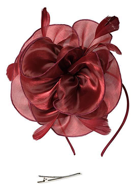 Three-dimensional Flower Hair Ornament With Organza Fabric