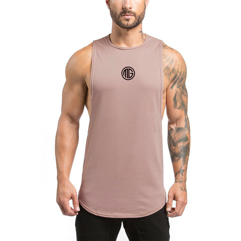 Fitness Pure Cotton Sleeveless Sports Vest Men