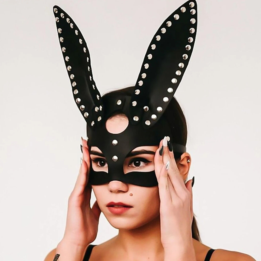 Female Minimalist Creative Home Toy Leather Face Mask