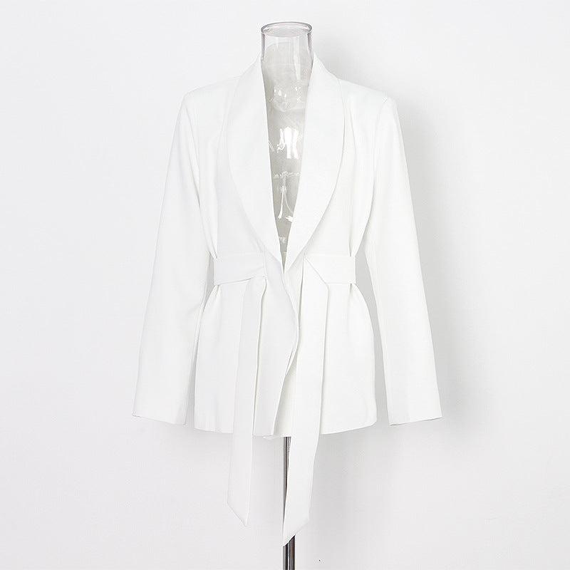 White Suit Suit Wide-leg Pants Two-piece