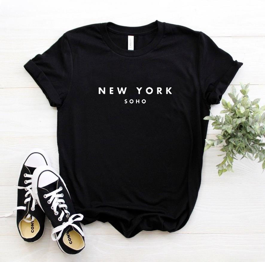 Simple Letter Printing Fashion Short-sleeved T-shirt