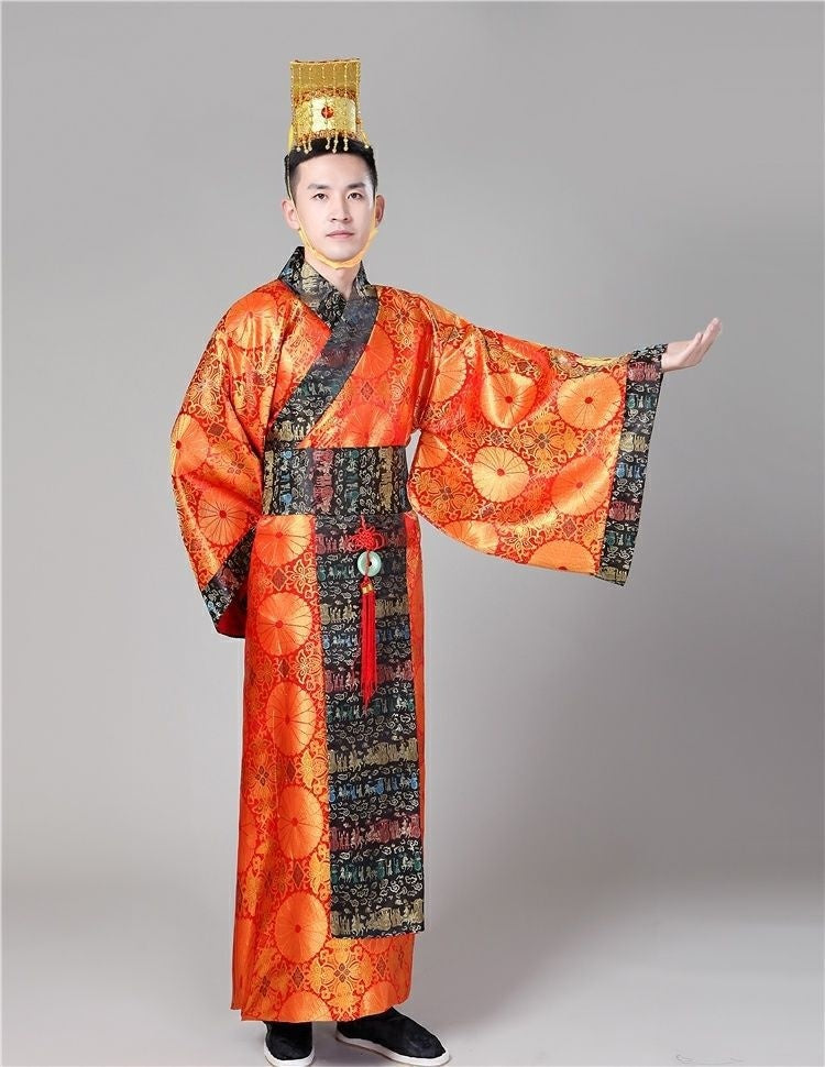 Ancient Costume Of Emperor Of Tang Dynasty Ancient Dragon Robe Of Emperor Wu