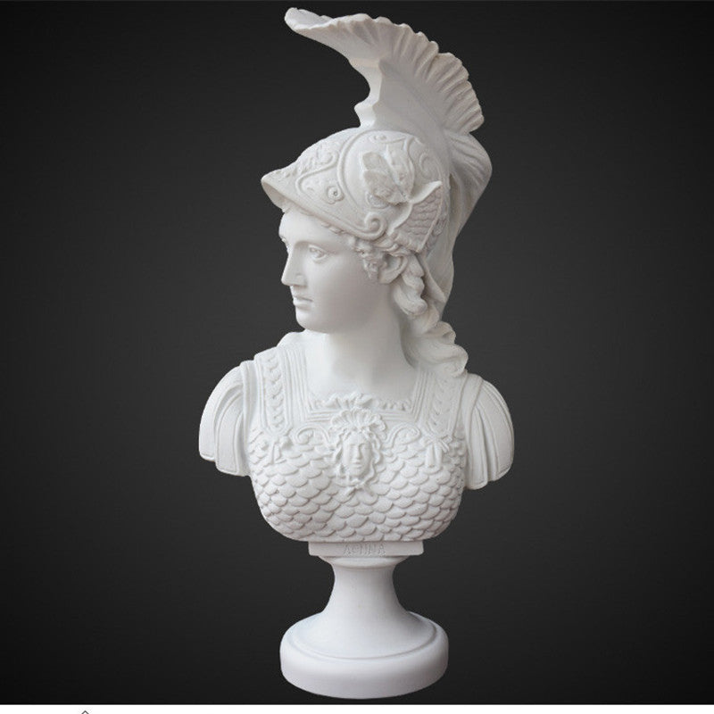 Greek Goddess Athena Sculpture Statue Plaster Resin Angel Ornament