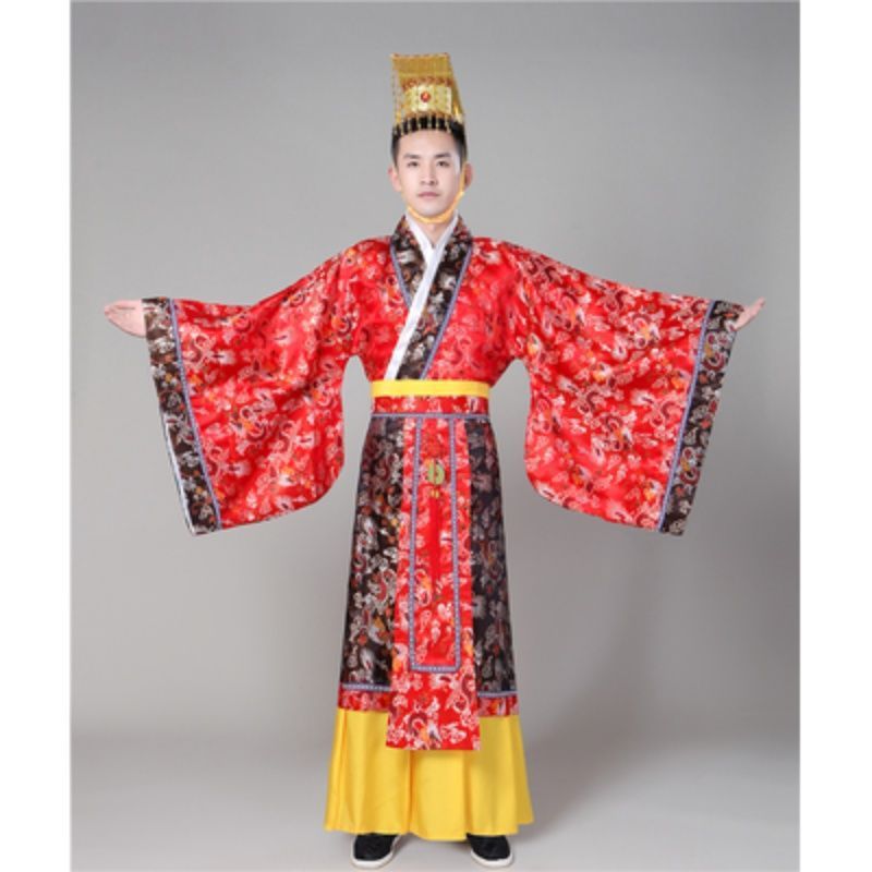 Ancient Costume Of Emperor Of Tang Dynasty Ancient Dragon Robe Of Emperor Wu