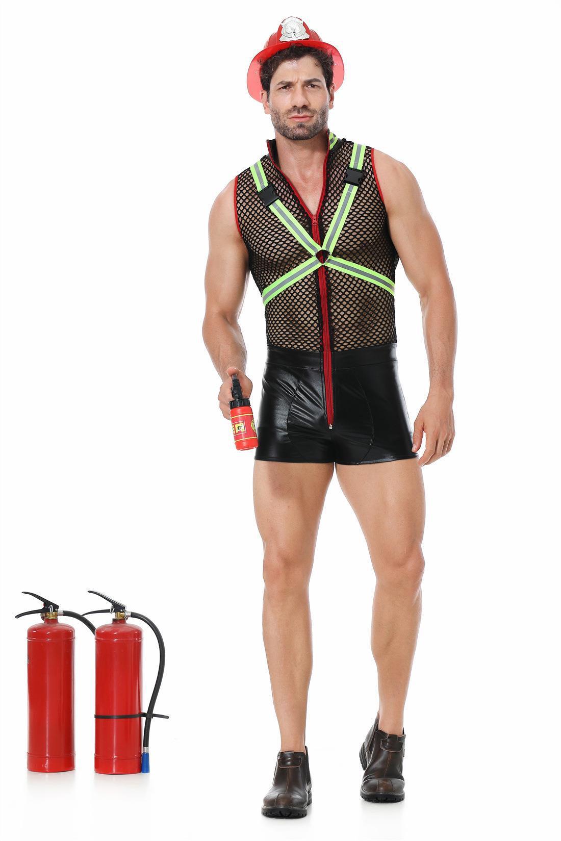 Men's Firefighter Role Costume