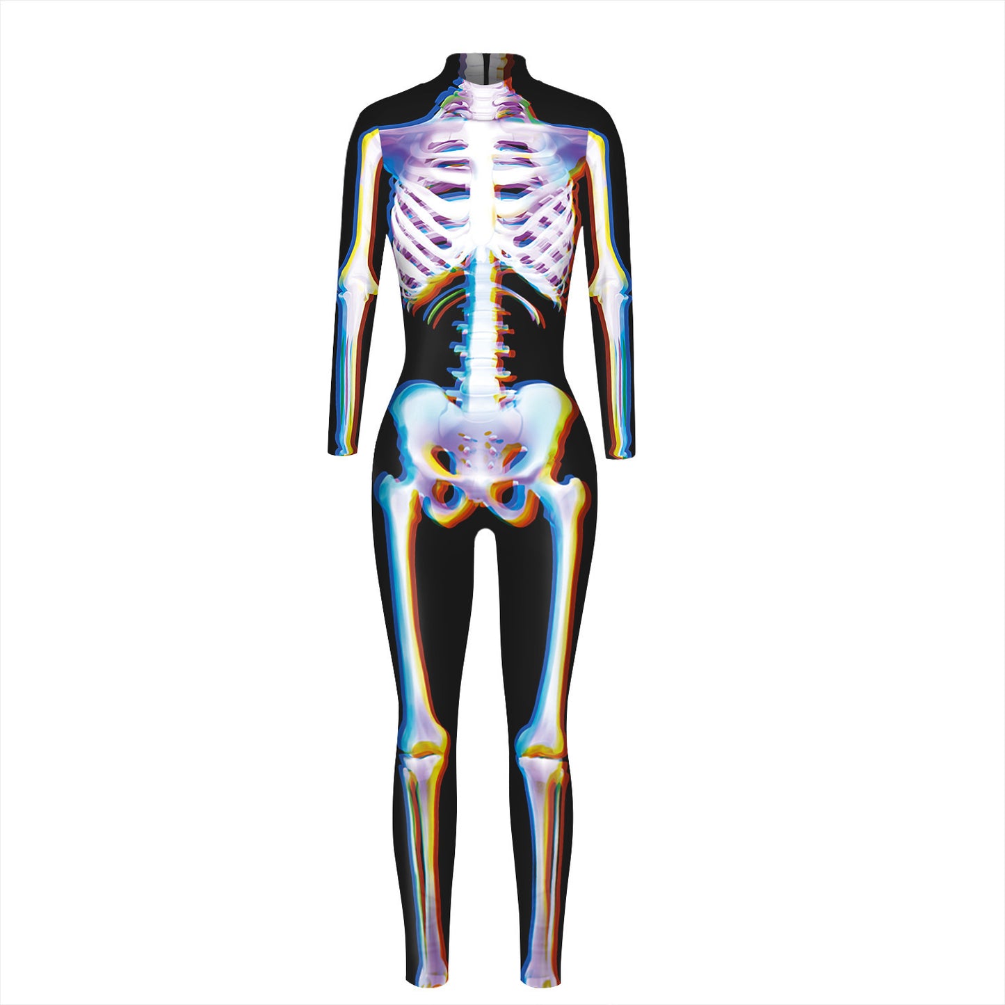 Halloween Women's Human Skeleton Jumpsuit