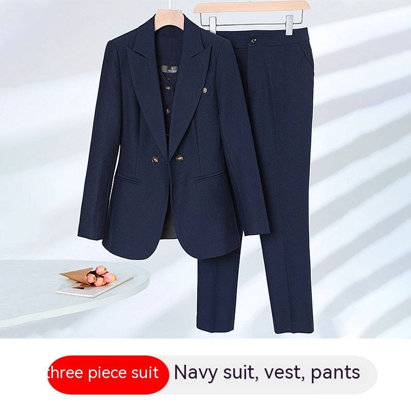 Elegant Outfit Suit Vest Three-piece Suit