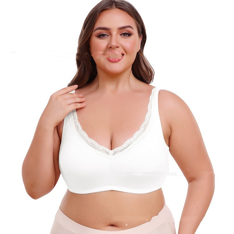 Full Cup Plus Size Underwear Breast Holding Thin Bra