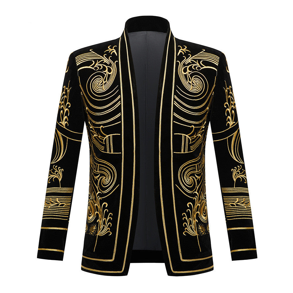 Men's Blazer Singer Stage Performance Costume