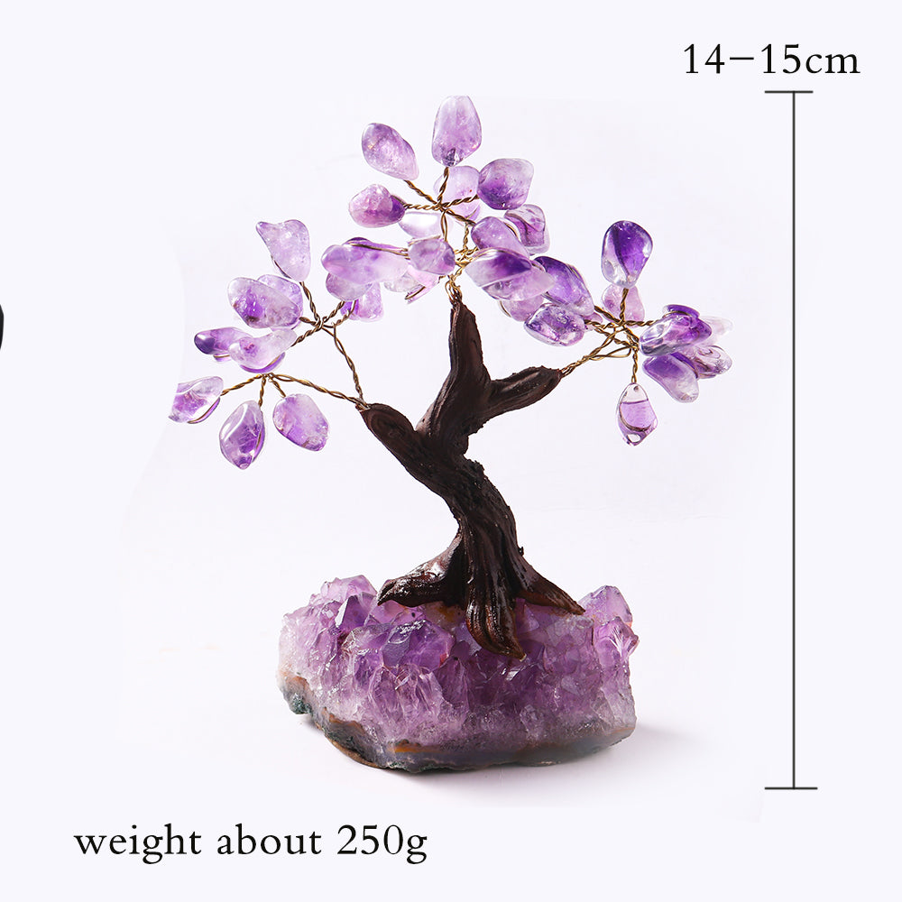 Natural Amethyst Fortune Tree Desktop Decoration