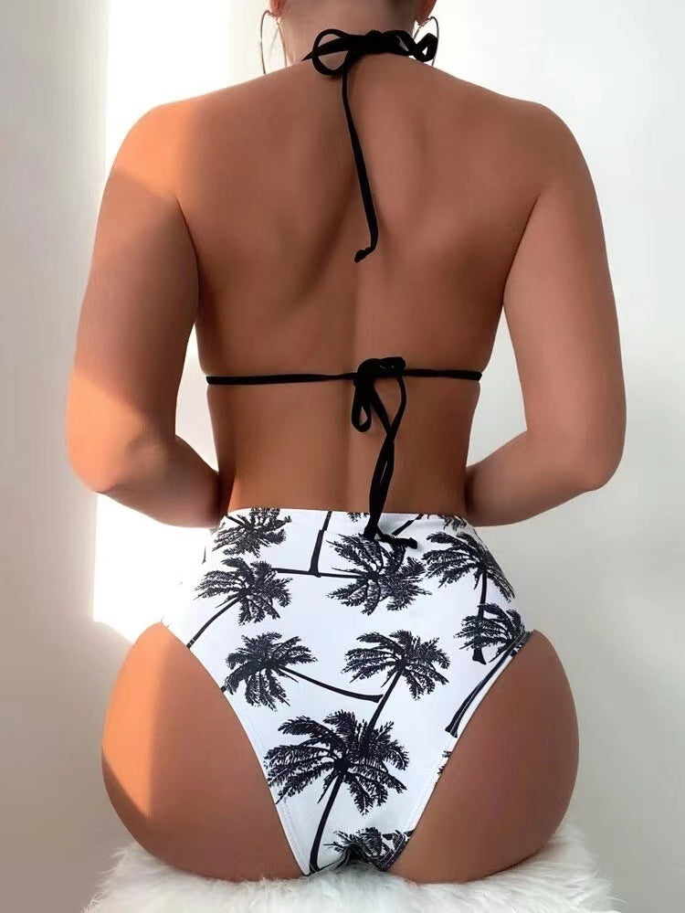 Coconut Tree Bandage Test Split Bikini