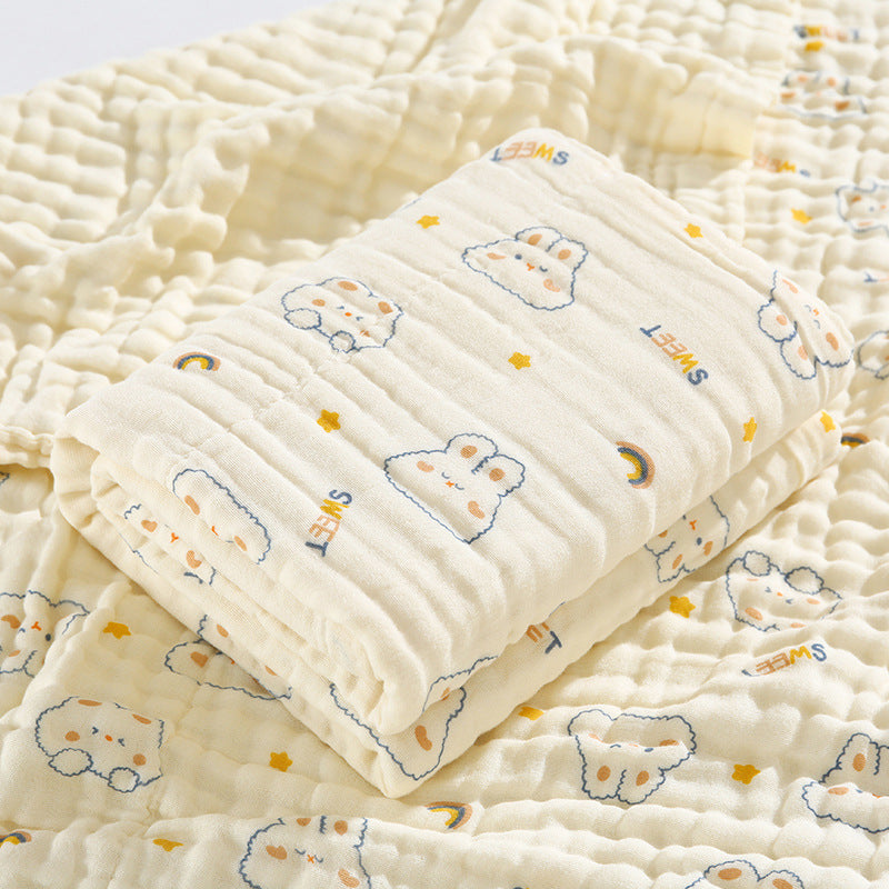 Newborn Baby Printed Pure Cotton Gauze Blanket